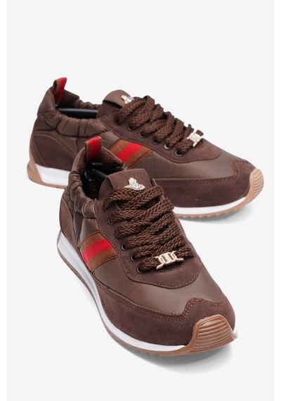 Mubiano Kadın Paraşüt Sneaker Süet Detaylı Taş Aksesuarlı Günlük Spor Ayakkabı Leya Kahverengi Mubiano Kadın Paraşüt Sneaker Süet Detaylı Taş Aksesuarlı Günlük Spor Ayakkabı Leya Kahverengi