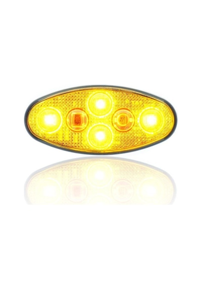 Sanell Animasyonlu 12-24V Universal Elip 4 Led Dış Makan Uyumlu Sarı SBEF4Y