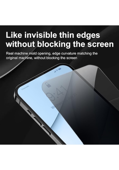 Vivo Y21s - Y32 - Y33s Privacy Hayalet Ekran Koruyucu 2 Adet - 9h Temperli Cam, Yan Görünme Engelleyici, Tam Kaplama