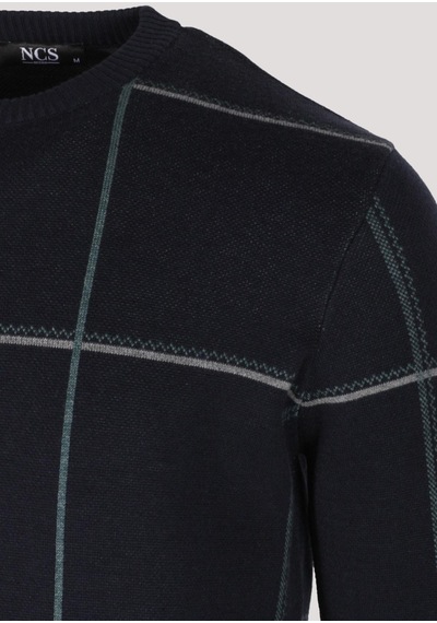Erkek Triko Lacivert Bisiklet Yaka Desenli Slim Fit Pamuklu Kazak Ncs Jeans 3744-lacivert Lacivert Erkek Triko Lacivert Bisiklet Yaka Desenli Slim Fit Pamuklu Kazak Ncs Jeans 3744-lacivert Lacivert