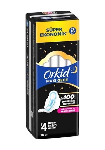 Maxi Secure Gece Hijyenik Pedleri Boy 4 16 Adet Hijyenik Ped