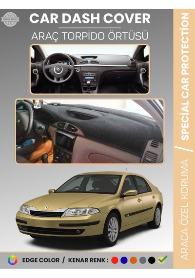 Renault Laguna 2 2002-2007 Torpido Örtüsü Ön Göğüs Koruma Torpido Koruma Araca Özel Tam Uyum - 449 Stiloto