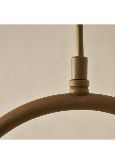 Camlı Eskitmeli Sarı Renkli Sarkıt Avize Çok Renkli