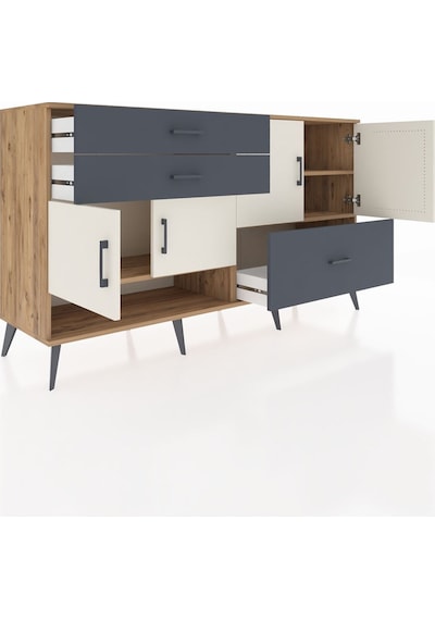 Hyperion Konsol 3 Raflı 3 Çekmeceli 4 Kapaklı 176x44x99 Çam-aytaşı/antrasit Atlas Çam/aytası - Atlas Çam Hyperion Konsol 3 Raflı 3 Çekmeceli 4 Kapaklı 176x44x99 Çam-aytaşı/antrasit Atlas Çam/aytası - Atlas Çam