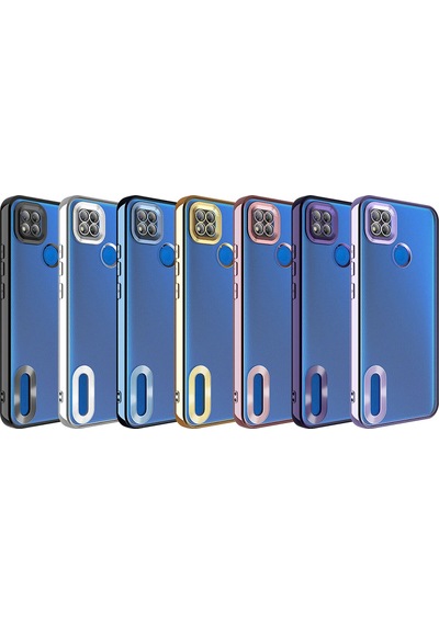 Xiaomi Redmi 10a Uyumlu Logo Gösteren Kamera Korumalı Renkli Tasarım Kılıf