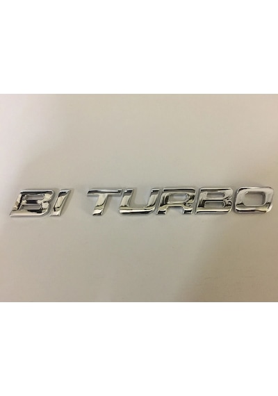 Biturbo Krom Bagaj Yazısı Arması Logosu 3m 3d Abs Mercedes 611