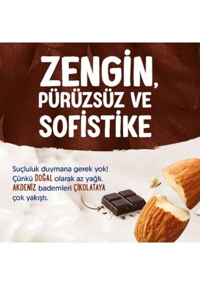 Bitter Çikolata Badem Sütü 4x1 L Vegan Laktozsuz Besin