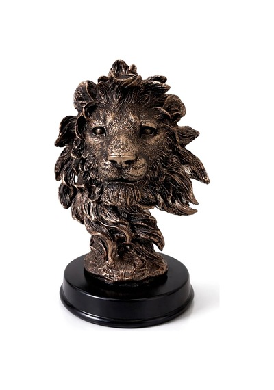 13x9 Cm Polyester Aslan Büstü