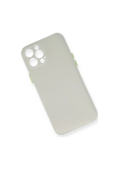 Cosmotex Newface Apple iPhone Uyumlu  12 Pro Max Kılıf Pp Ultra İnce Kapak - Beyaz