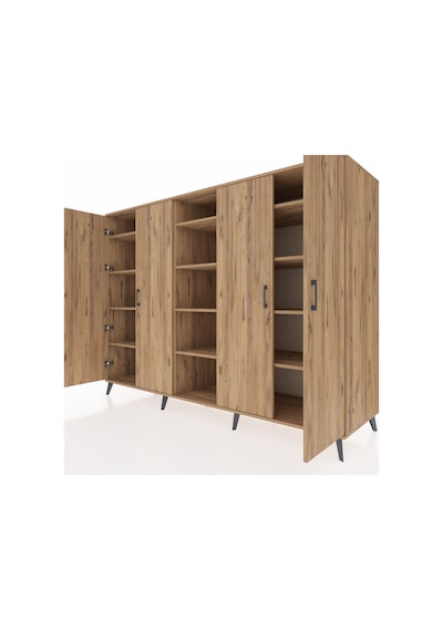 Kronos Dolap 12 Raflı 4 Kapaklı 220x59x163 Çam-çam Çam-çam Kronos Dolap 12 Raflı 4 Kapaklı 220x59x163 Çam-çam Çam-çam
