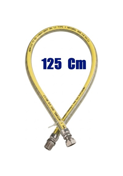 Doğalgaz Flex Bağlantı Hortumu Gaz Flexi Soba Fırın Ocak 150 Cm