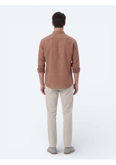 Kip Somon Oversize Fit Dokuma Casual Gömlek Çok Renkli