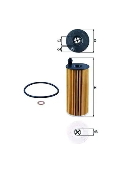 Bmw 420d F36 Yag Filtresi 2014-2015 Mahle Ox404d
