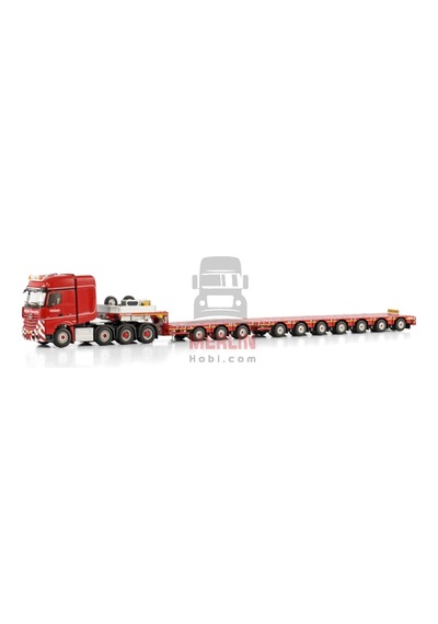 1/50 Nooteboom Red Line Mercedes-benz Actros Mp5 Slt Gıga Space 8x4 Manoovr - 3+7 Axle