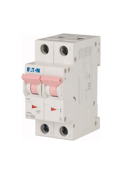 Eaton Pl7-c2/2 Minyatür Devre Kesici - 10ka - C Eğrisi - 2x2a