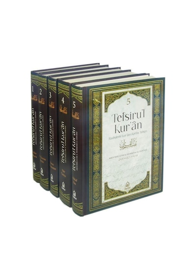 Tefsiru'l Kur'an Hadislerle Kur'an-ı Kerim Tefsiri Seti - 5 Kitap Takım - Abdürrezzak Es-Sanani - Beka Yayınları