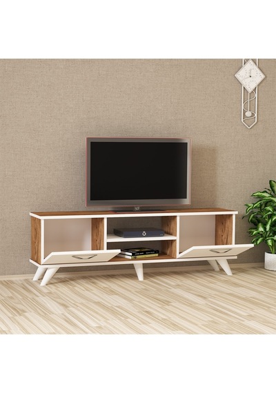 Kalender Dekor Lima Tv Ünitesi Liim-02 Atlantikçam-Beyaz
