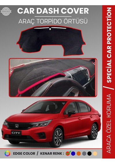 Honda Cıty 2020+ Torpido Örtüsü Ön Panel Göğüs Koruma Tam Uyum Uv Koruma Kaymaz - 591 Stiloto