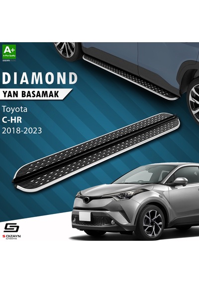 S-dizayn Toyota C-hr Diamond Krom Yan Basamak 173 Cm 2018-2023