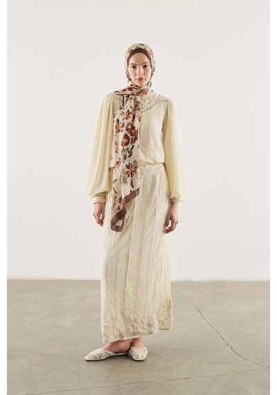 Defacto Fresh Scarfs X Defacto Autumn Garden Viskon Şal I1747ax26smbn66 Kahve-bn66