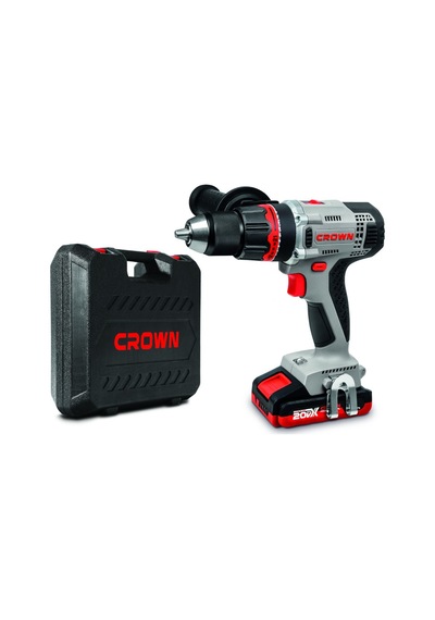 Crown CT21075HMX-2BMC 20V 2Ah Li-ion Çift Akülü Darbeli Matkap Vidalama