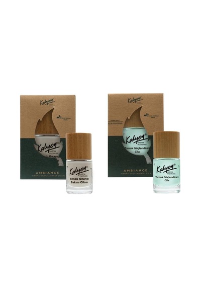 Kalyon Bitkisel Tırnak Cila 11 Ml+Tırnak Onarıcı Bakım Cilası 11 Ml