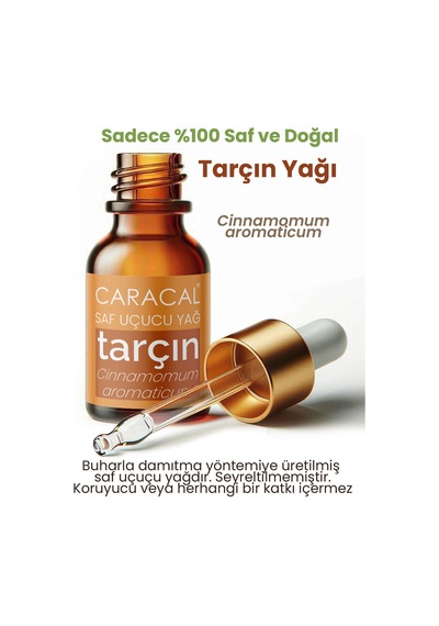 Caracal Doğal Tarçın Uçucu Yağı Saf Tarçın Yağı 10 Ml