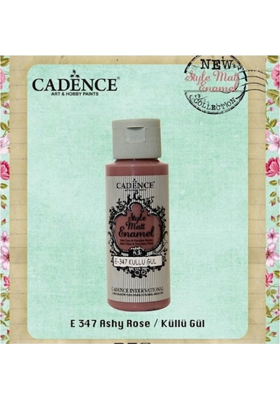 Style Matt Enamel Cam & Porselen Boyası 59 Ml. E-347 Küllü Gül Diğer