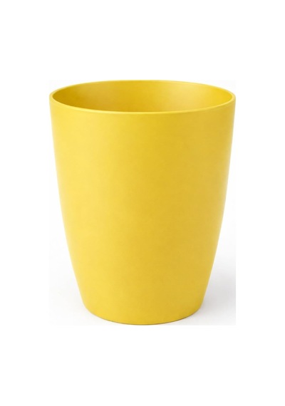 1 Adet Sarı Kırılmaz Plastik Dekoratif Saksı 15cm Orkide Çiçek Bitki İçin Kırılmaz Balkon Saksısı