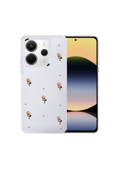 Xiaomi Redmi Note 14 4g Uyumlu Fiyonk Desenli Kapak - Desen 6 Renkli