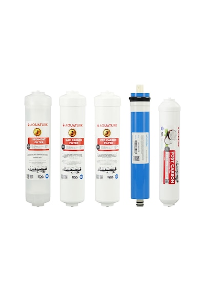 Aquaturk Su Arıtma Cihazı Çubuklu 5'li Filtre Seti