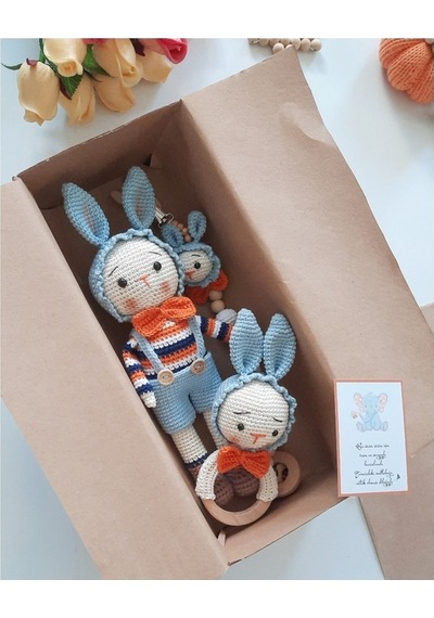 Amigurumi Tavşan Set 3 Parça