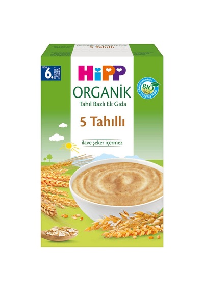 Hipp Organik 5 Tahıllı Kaşık Maması 200 G - 7 Adet Tarı