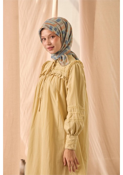 Silk Home Soft Eşarp 73096-25 Su Yeşili, Soluk Turuncu, İndigo, Gül Kurusu