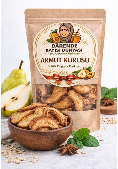 Kurutulmuş Armut Kurusu 500 Gr Doğal, Katkısız 500 G