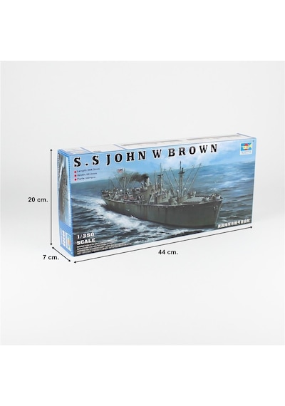 Trumpeter 05308 1/350 Ölçek, S.s John W Brown Kargo Gemisi, Plastik Model Kiti