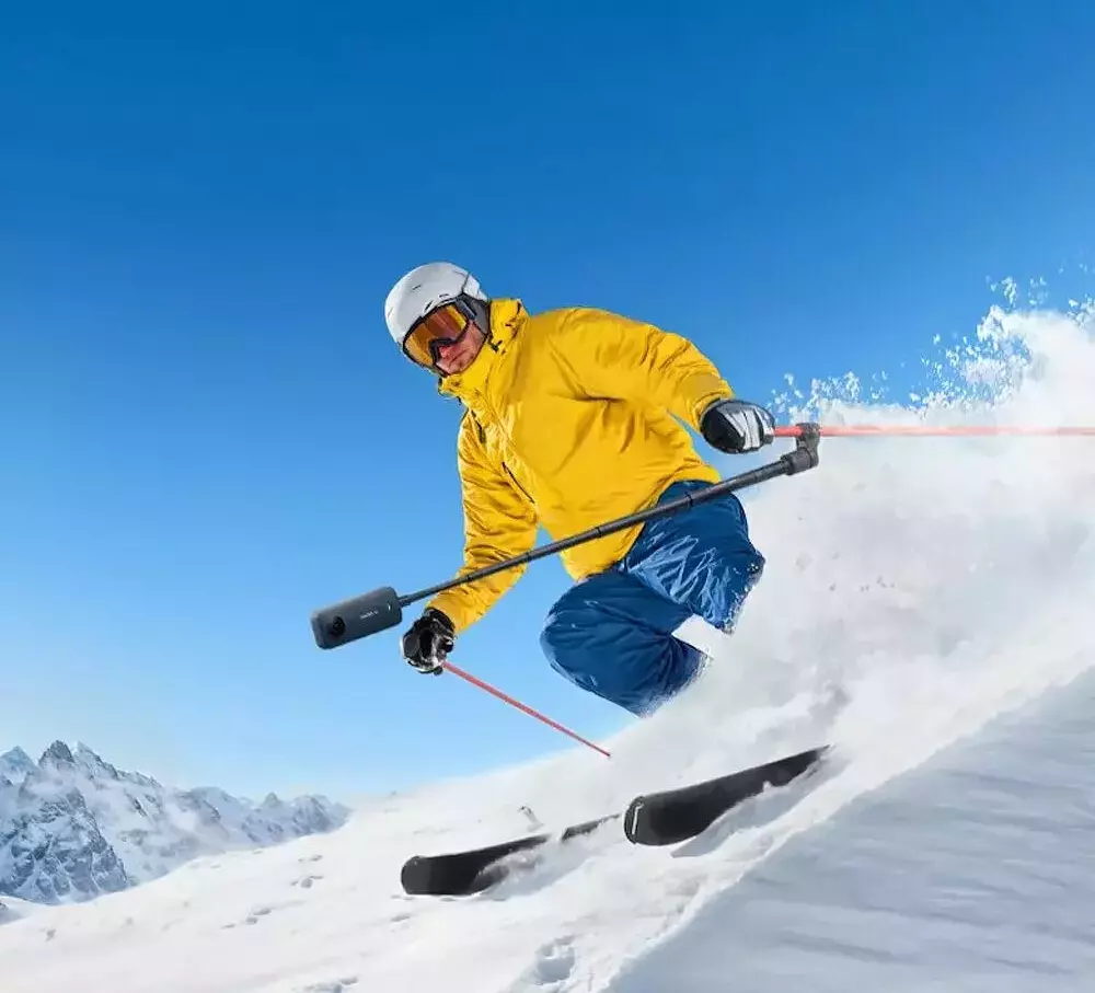 Insta360 Ski Pole Mount Siyah