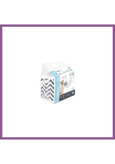 M-pets Diapers Erkek Köpekler İçin Külot Bez Xlarge 12 Li 20x81 Cm Rengaren