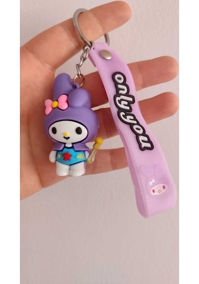 Kuromi Silikon Anahtarlık Çanta Aksesuar