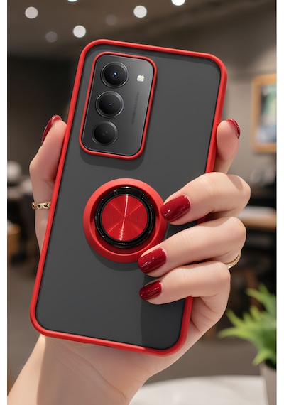 Xiaomi Redmi 15 4g İçin Kamera Korumalı Yüzüklü Kılıf - Leke Tutmaz Mat Ve Dayanıklı Yapı