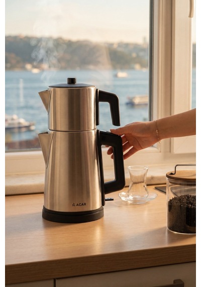 Acar Ultimate Pro Tea Max 1800 W Inox Çay Makinesi