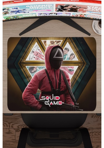 Squid Game V1 48x40 Xl Gaming Kauçuk Kaymaz Taban Mouse Pad Fare Altlığı