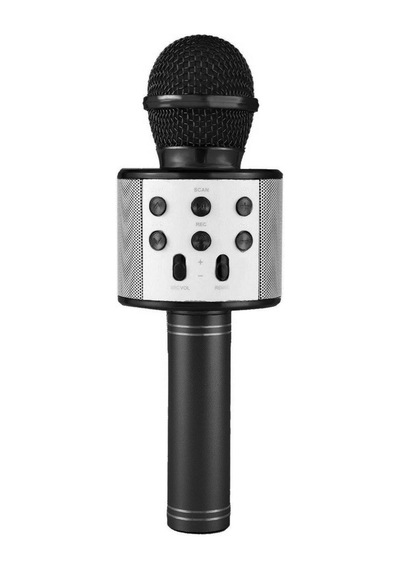 Ws858 Karaoke Bluetooth Mikrofon Speaker Siyah Çok Renkli