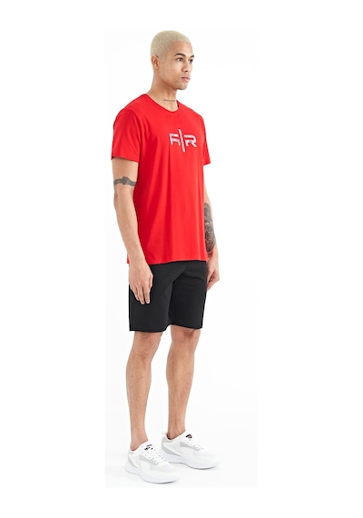 Air Jones Tommy Life Alva Siyah Baskılı Erkek Şort - 81245 Siyah