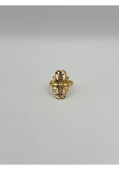 Arnes Jewelry Çelik 22 Ayar Altın Kaplama Ayarlanabilir Yüzük Ar494nes Gold