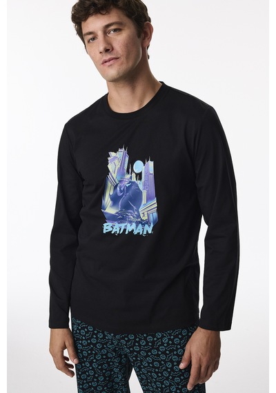 Penti Erkek Batman Geometrik Desenli Pantolon Uzun Kollu Pijama Takımı Çok Renkli Penti Erkek Batman Geometrik Desenli Pantolon Uzun Kollu Pijama Takımı Çok Renkli