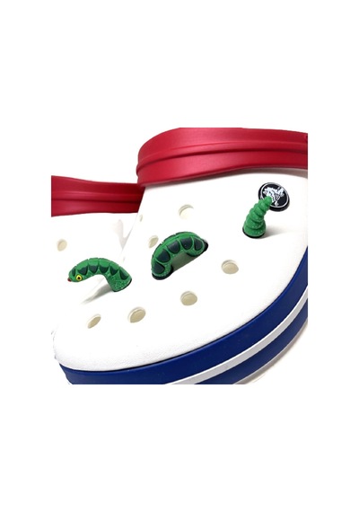 Crocs Terlik Süsü & Renkli Aksesuar 3 Boyutlu 3'Lü Jibbitz Neon Yeşil