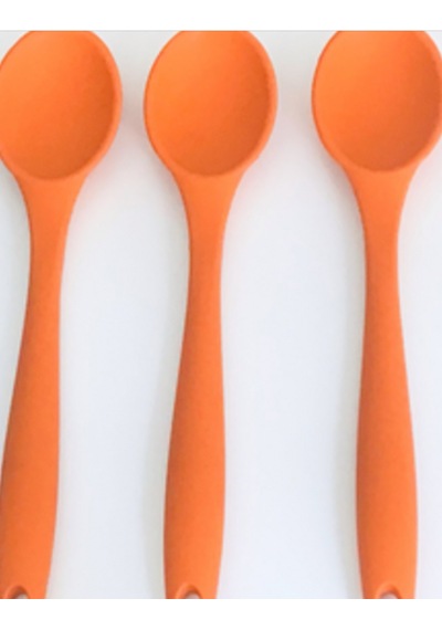 Bybirgül  Büyük Boy Yanmaz Yapışmaz Silikon 3lü Kaşık Set  ,Turun