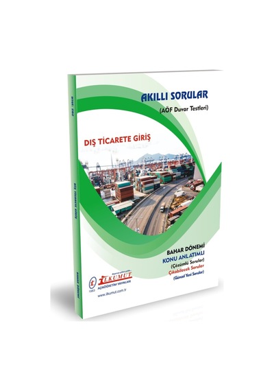 İlkumut Yayınları - Dış Ticarete Giriş Konu Anlatımlı - Çözümlü Sorular