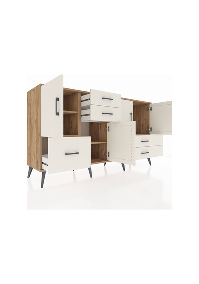 Kronos Konsol 4 Raflı 5 Çekmeceli 4 Kapaklı 176x59x99 Çam-aytaşı Çam-aytaşı Kronos Konsol 4 Raflı 5 Çekmeceli 4 Kapaklı 176x59x99 Çam-aytaşı Çam-aytaşı